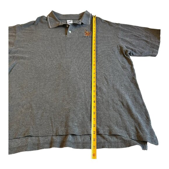 Warner Bros Studio Scooby-Doo "Get A Clue" Gray Polo Shirt XL Embroidered 100% C - Picture 5 of 6